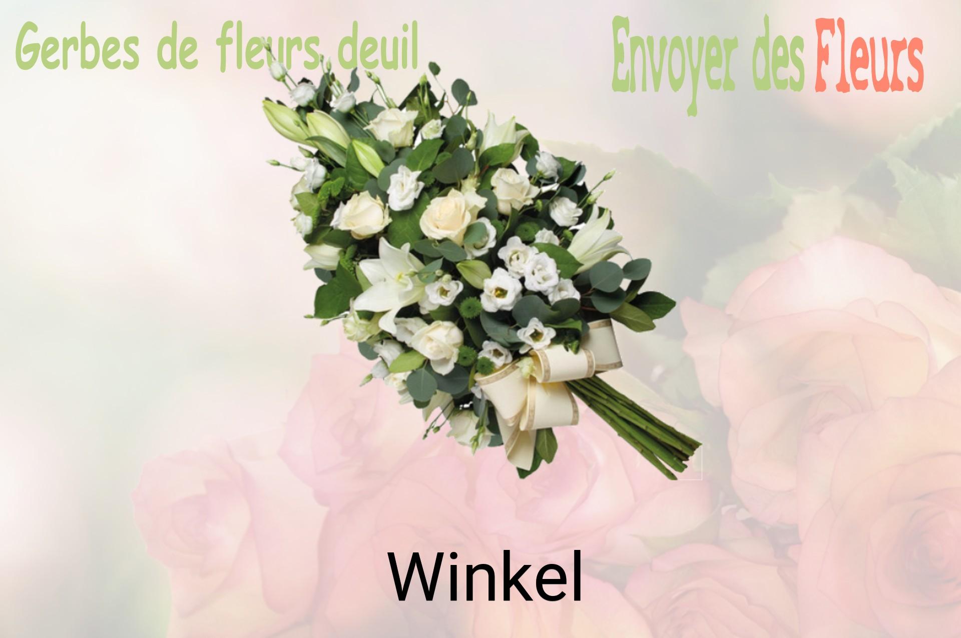 Gerbe de fleurs de deuil livrée à Winkel